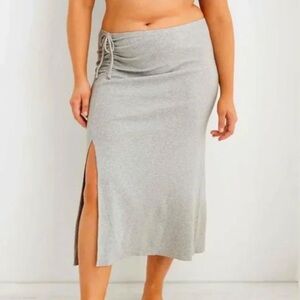 Aerie drawstring maxi skirt